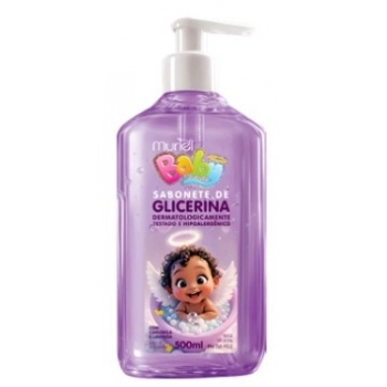 MURIEL BABY SABONETE LIQUIDO GLICERINADO LAVANDA COM VALVULA 500ML