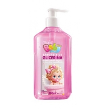 MURIEL BABY SABONETE LIQUIDO GLICERINADO ROSA COM VALVULA 500ML