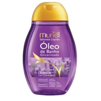 MURIEL SABONETE LIQUIDO OLEO DE BANHO LAVANDA COM COLAGENO 230ML