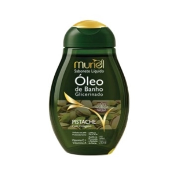 MURIEL SABONETE LIQUIDO OLEO DE BANHO PISTACHE COM COLAGENO 230ML