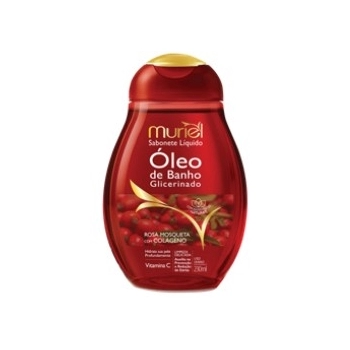 MURIEL SABONETE LIQUIDO OLEO DE BANHO ROSA MOSQUETA COM COLAGENO 230ML
