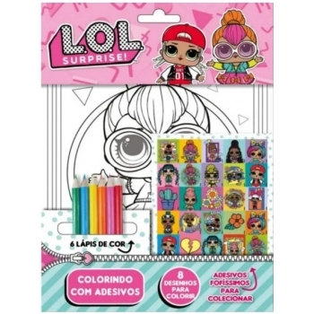 ON LINE LOL SURPRISE COLORINDO COM ADESIVOS 05