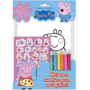 ON LINE PEPPA PIG COLORINDO COM ADESIVOS 04