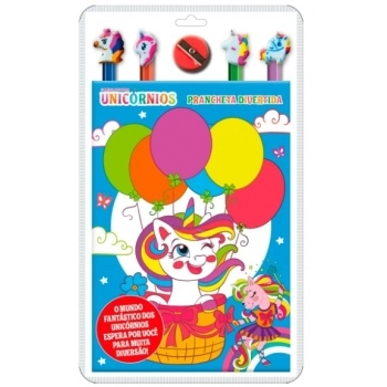 ON LINE PRANCHETA DIVERTIDA FLORESTA ENCANTADA 01 UNICORNIO