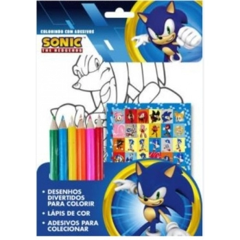 ON LINE SONIC COLORINDO COM ADESIVOS 01