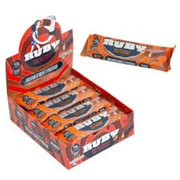 RUBY BARRA PROTEINA BOLO DE CENOURA C/ CHOCOLATE 40G (DP C/ 12 UNID)