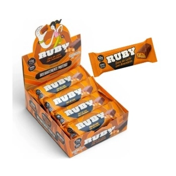 RUBY BARRA PROTEINA DOCE DE LEITE C/ AMENDOIM 40G (DP C/ 12 UNID)