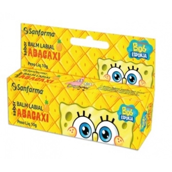 SANFARMA BOB ESPONJA BALM LABIAL ABACAXI 10G