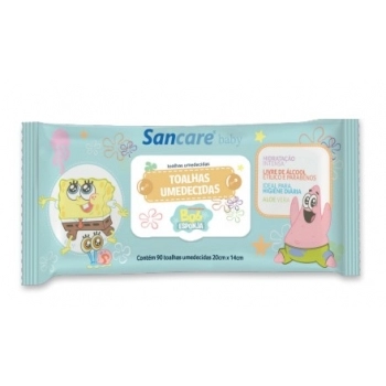 SANFARMA BOB ESPONJA TOALHA UMEDECIDA BABY C/90 UNID