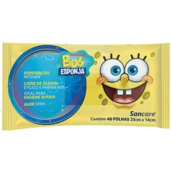 SANFARMA BOB ESPONJA TOALHA UMEDECIDA C/40 UNID