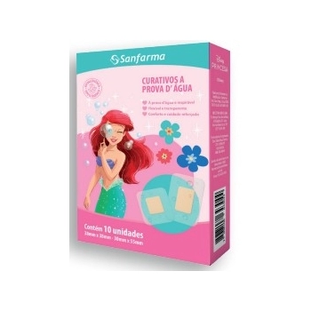 SANFARMA DISNEY ARIEL CURATIVO A PROVA D AGUA C/10 UNID