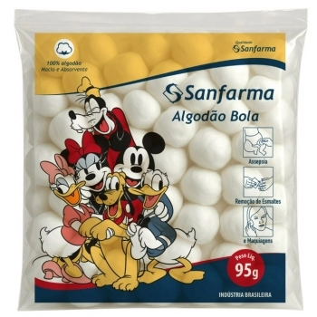 SANFARMA DISNEY MICKEY ALGODAO BOLA 95G