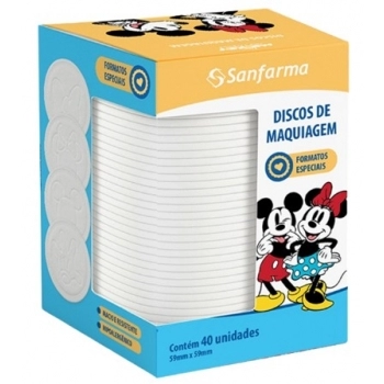 SANFARMA DISNEY MICKEY ALGODAO DISCO 40 UNID