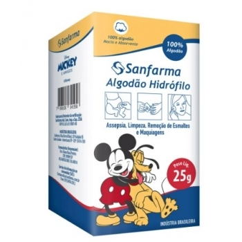 SANFARMA DISNEY MICKEY ALGODAO HIDROFILO 25G