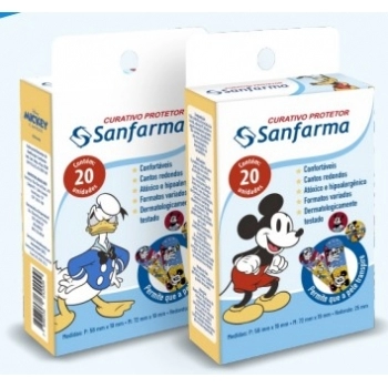 SANFARMA DISNEY MICKEY E AMIGOS CURATIVO C/20 UNID