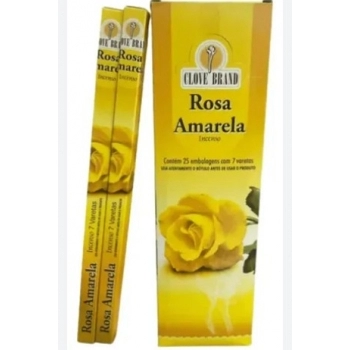 CLOVE BRAND INCENSO ROSA AMARELA (7 VARETAS)