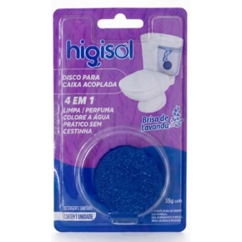 MULTIBRANDS HIGISOL DISCO P/ CAIXA ACOPLADA BRISA DE LAVANDA 35G