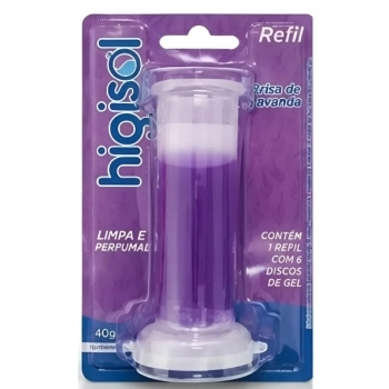 MULTIBRANDS HIGISOL GEL ADESIVO REFIL 6 DISCOS BRISA DE LAVANDA 40G