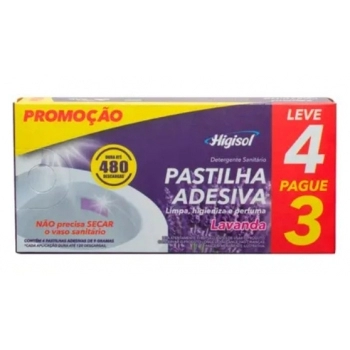 MULTIBRANDS HIGISOL PASTILHA ADESIVA BRISA DE LAVANDA (LV 4 PG 3) 9G