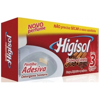 MULTIBRANDS HIGISOL PASTILHA ADESIVA CRAVO E CANELA (C/3 UNID) 9G