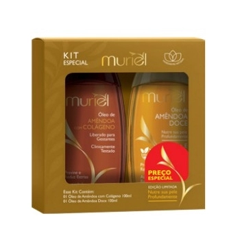 MURIEL OLEO CORPORAL KIT AMENDOAS COM COLAGENO+AMENDOAS DOCE 100ML