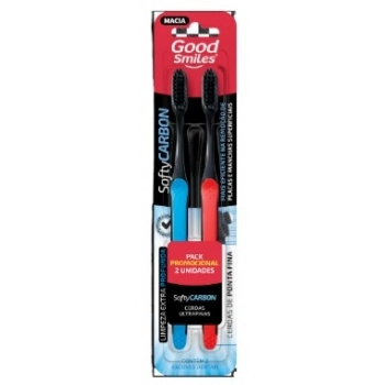 GOOD SMILES ESCOVA DENTAL MACIA SOFTY CARBON C/ 02 UNID