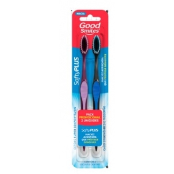 GOOD SMILES ESCOVA DENTAL MACIA SOFTY PLUS C/ 02 UNID