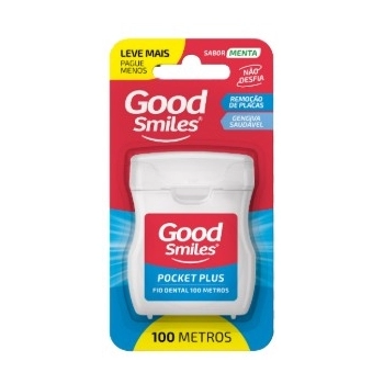 GOOD SMILES FIO DENTAL POCKET PLUS L+ P- 100 METROS