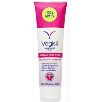 VAGISIL PROTEÇÃO ODOR BLOCK SABONETE INTIMO 300G