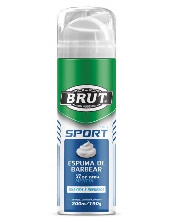 BRUT ESPUMA DE BARBA SPORT 200ML/190G